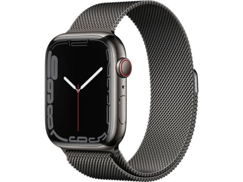 APPLE Watch Series 7 GPS+Cellular 45 mm Grafite com Loop Milanesa Grafite