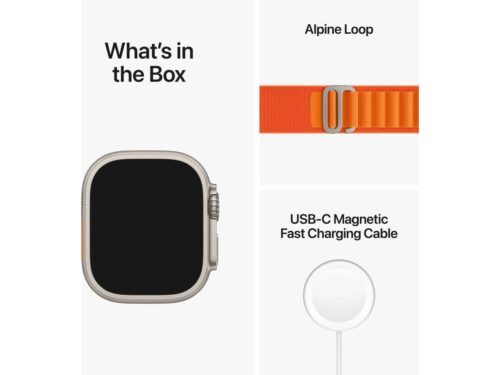 APPLE Watch Ultra GPS+Cellular 49 mm com Loop Alpine Laranja (Tamanho S) - Image 4