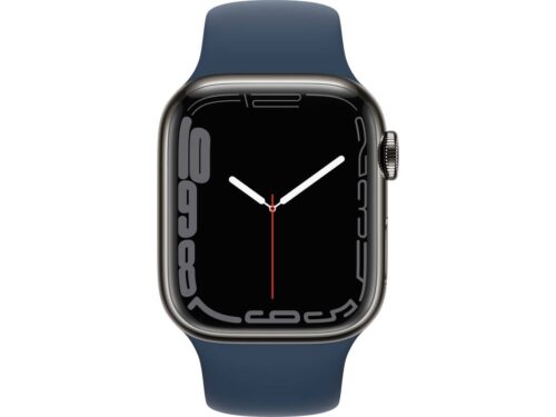 APPLE Watch Series 7 GPS+Cellular 41 mm Grafite com Bracelete Desportiva Azul Abissal - Image 2